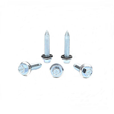 White Zinc Plated Hex Sheet Metal Screw for Stainless Steel Roofing Strengthening